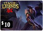 League Of Legends - $10 Card (North America)