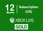 Xbox Live Gold 12 Months Subscription (US Store Works in USA Only)