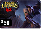 League Of Legends - $50 Card (North America)