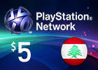 PlayStation Network - $5 PSN Card (Lebanon Store)
