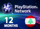 PlayStation Network - 12 Months (Lebanon Store)