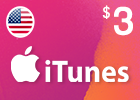 iTunes Gift Card $3 (US Store)