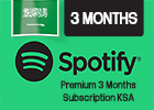 Spotify Premium 3 Months Subscription (Saudi Store Only)