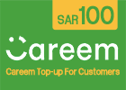 Careem Top-up Voucher for Customers SAR100