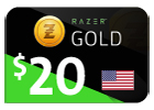 Razer Gold - $20 (US Store)
