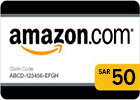 بطاقة أمازون (السعودي) - قسيمة شراء 50 ريال