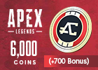 Apex Legends - 6,000 Coins + 700 Bonus (UAE Store)