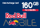 Red Bull Data Recharge Card 160GB For 2 Months