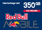 Red Bull Data Recharge Card 350GB For 3 Months
