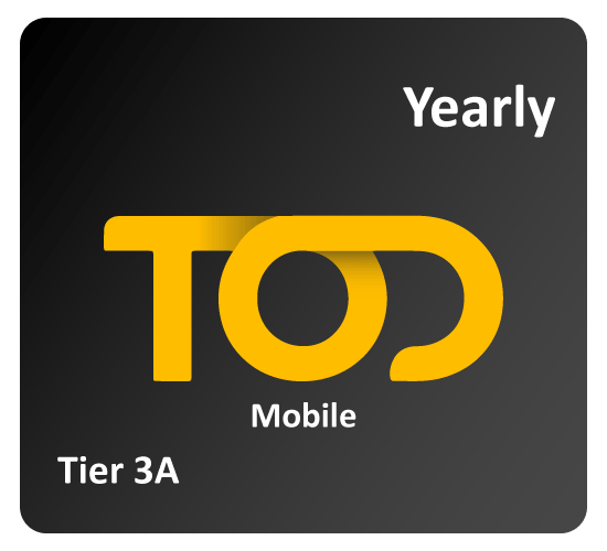 TOD Mobile Yearly Subscription (Libya - Mauritania - Sudan - Palestine - Syria - Yemen – Djibouti)